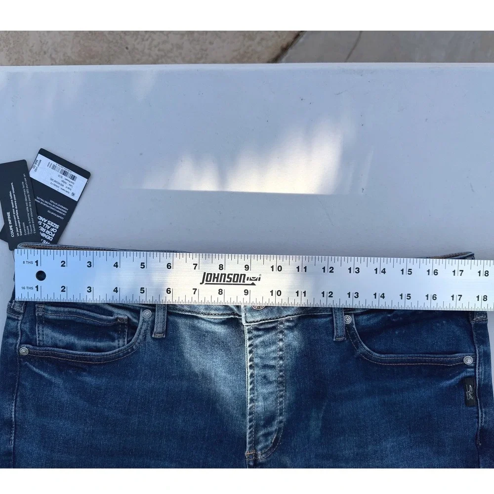 New Silver‎ Jeans Co Infinite Fit Mid Rise Straight Leg Jeans 1X Length 31